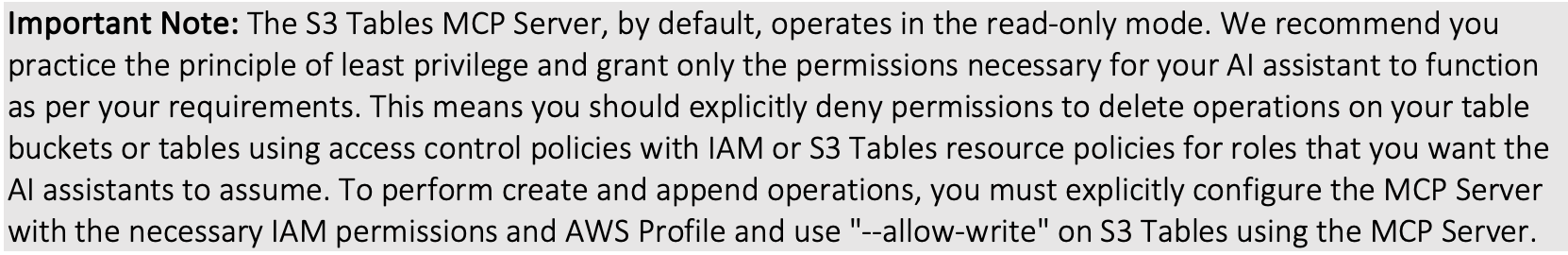 important note for MCP server
